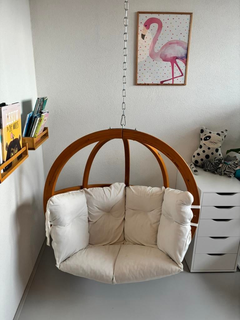 Hangstoel van amazonas, Huis en Inrichting, Stoelen, Ophalen, Gebruikt, Wit, Eén