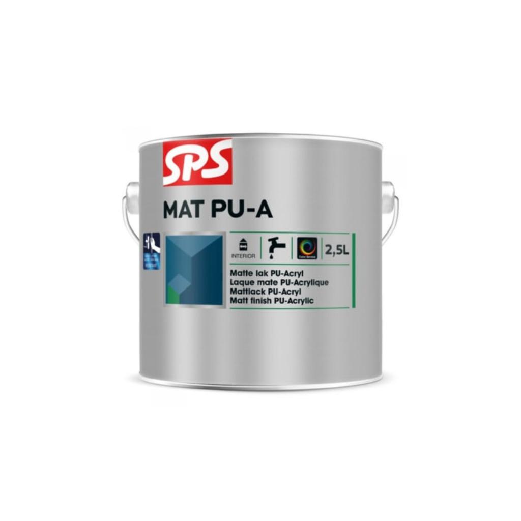 SPS MAT PU A 9010 0,75L – Mat Polyurethaan Lak – Wit, Doe-het-zelf en Verbouw, Wit, Nieuw, Maximum, Lak
