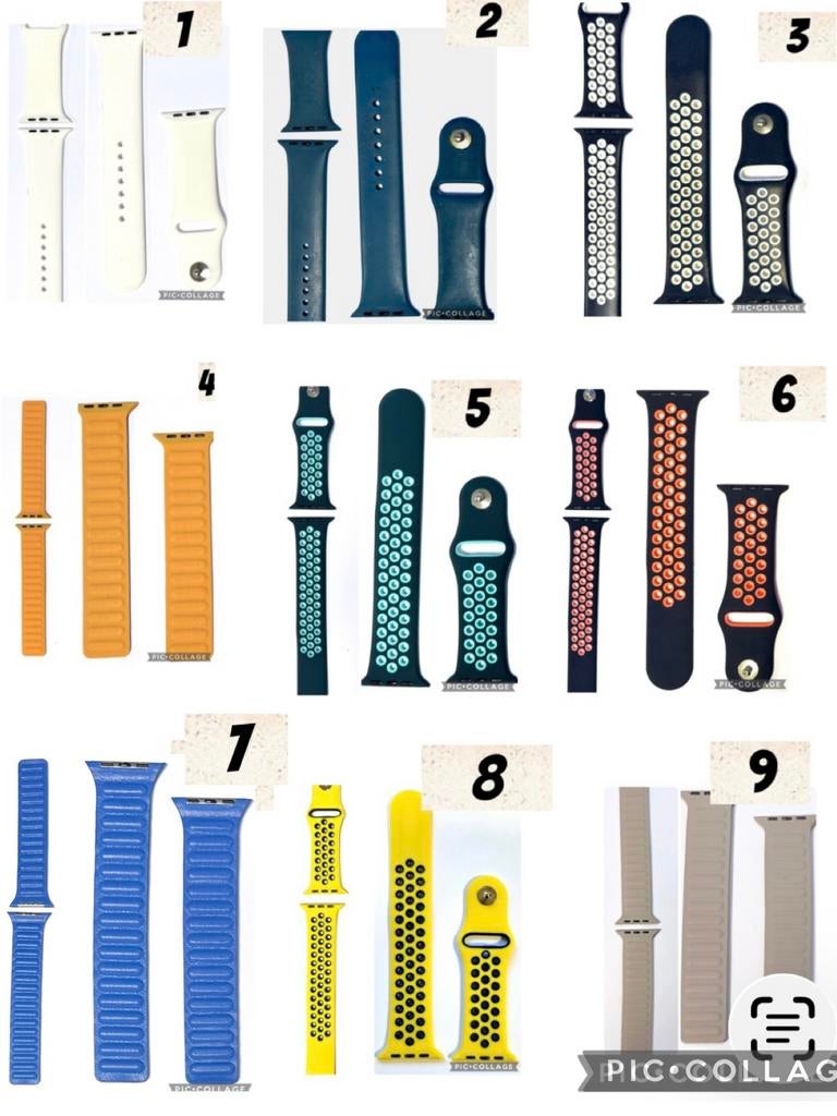 Smartwatch Bandjes 42/44mm vele soorten & modellen Nieuw H-6, Ophalen of Verzenden, Nieuw, Zwart, IOS