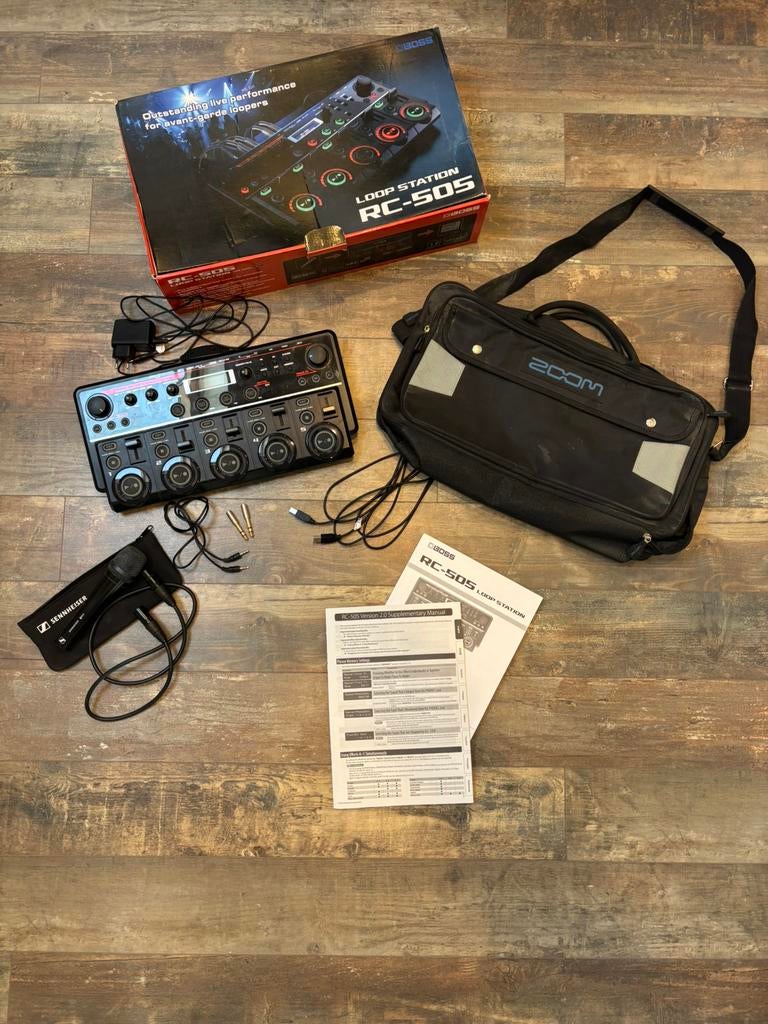 Boss rc505 loopstation + sennheiser e945 en toebehoren, Muziek en Instrumenten, Effecten, Ophalen, Zo goed als nieuw, Multi-effect