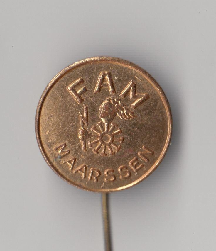 FAM Maarssen Stofzuiger speldje, Gebruikt, Niet vindbaar, Niet vindbaar, Speldje of Pin