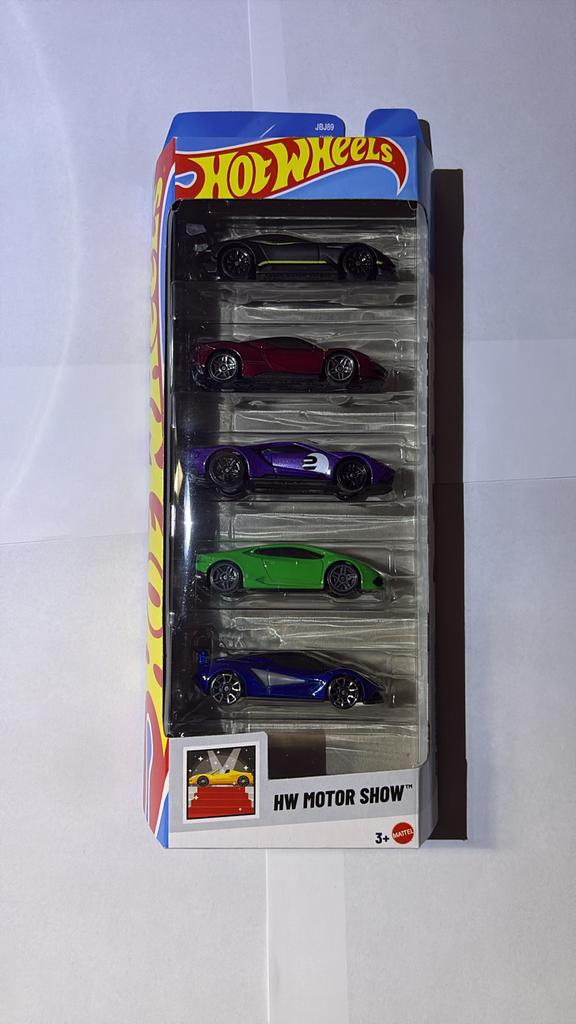 Hot Wheels 5-Pack HW Motor Show, Auto, Nieuw, Ophalen of Verzenden, Mattel