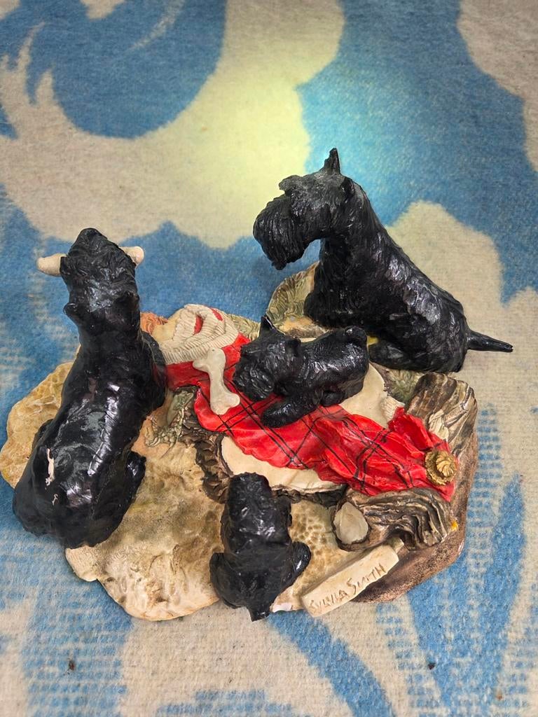 Schotse terrier sculptuur handcrafted, Dieren en Toebehoren, Ophalen of Verzenden, Nieuw