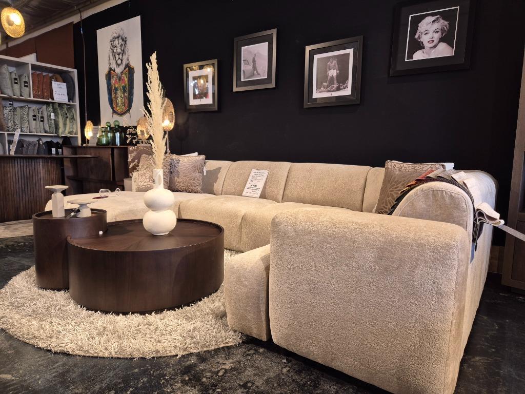 NEW NEW U-bank Santiago Beige Incl 5 Jaar Garantie, Overige materialen, Overige maten, Hoekbank, Ophalen of Verzenden