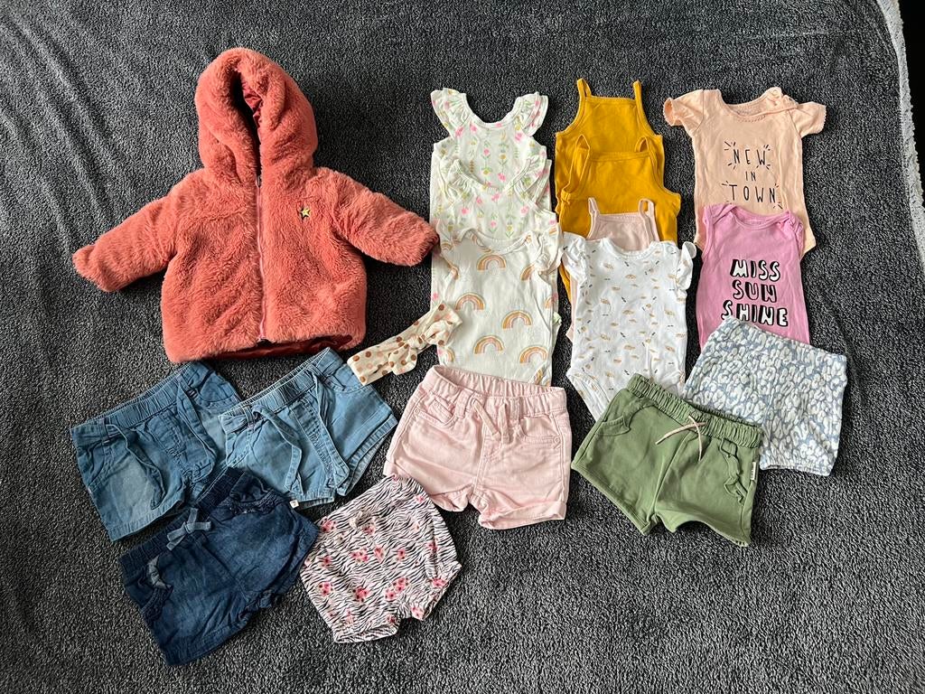 Maat 50/56&62/68 baby meisjes pakket voorjaar zomer, Ophalen of Verzenden, Zo goed als nieuw, Maat 50