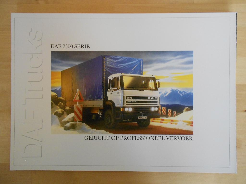 DAF 2500 Brochure 1988, Ophalen of Verzenden, Zo goed als nieuw, Overige merken, DAF