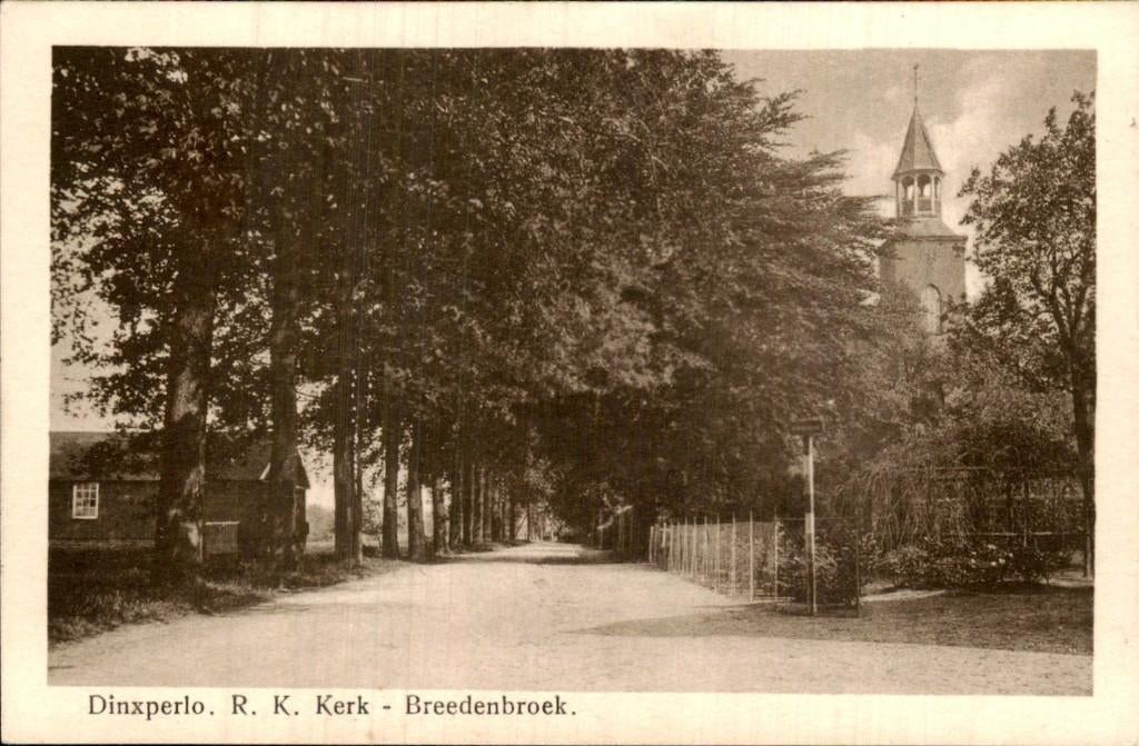 Dinxperlo - R. K. Kerk - Breedenbroek, Ophalen of Verzenden, 1920 tot 1940, Ongelopen, Gelderland