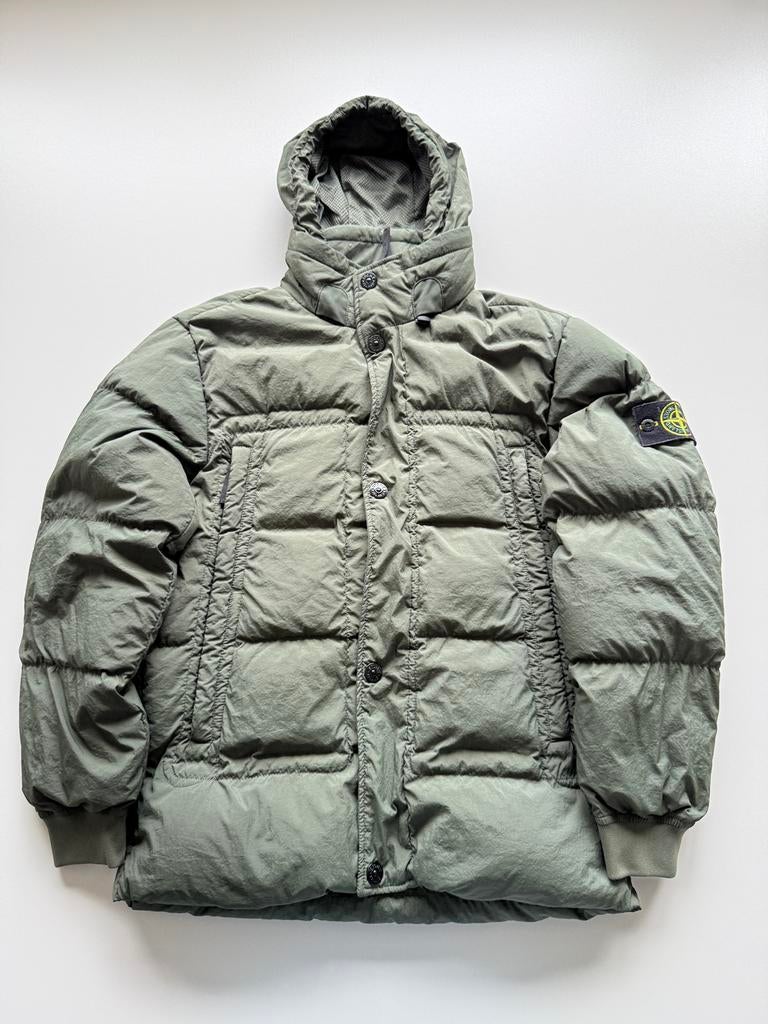Stone island garment dyed jas s, Ophalen of Verzenden, Gedragen, Maat 46 (S) of kleiner, Groen