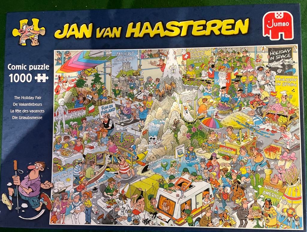 Jan van Haasteren Vakantiebeurs Puzzel 1000 stukjes, Ophalen, 500 t/m 1500 stukjes, Zo goed als nieuw, Legpuzzel