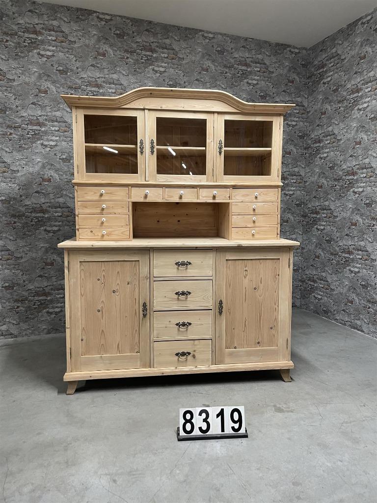 Antiek grenen buffetkast | keukenkast nr8319, Huis en Inrichting, Kasten | Buffetkasten, Antiek, Info@antiekgroothandel.com, 7602 RG