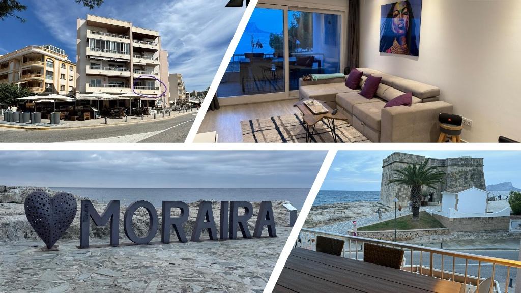 Nog beschikbaar! Centrum App. Moraira met prachtig zeezicht, Dorp, Costa Blanca, Appartement, 1 slaapkamer