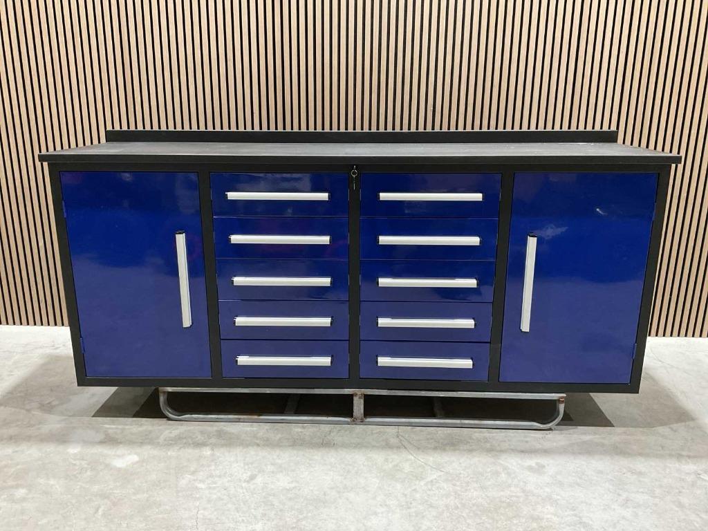 STAHLWORKS Gereedschapkast 7FT-10D 01B Zwart/Blauw nieuw ‼️, Ophalen, Nieuw
