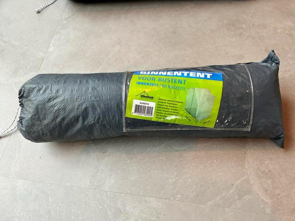 Binnentent voor bustent, Obelink, Caravans en Kamperen, Ophalen of Verzenden, Zo goed als nieuw, Tot en met 2