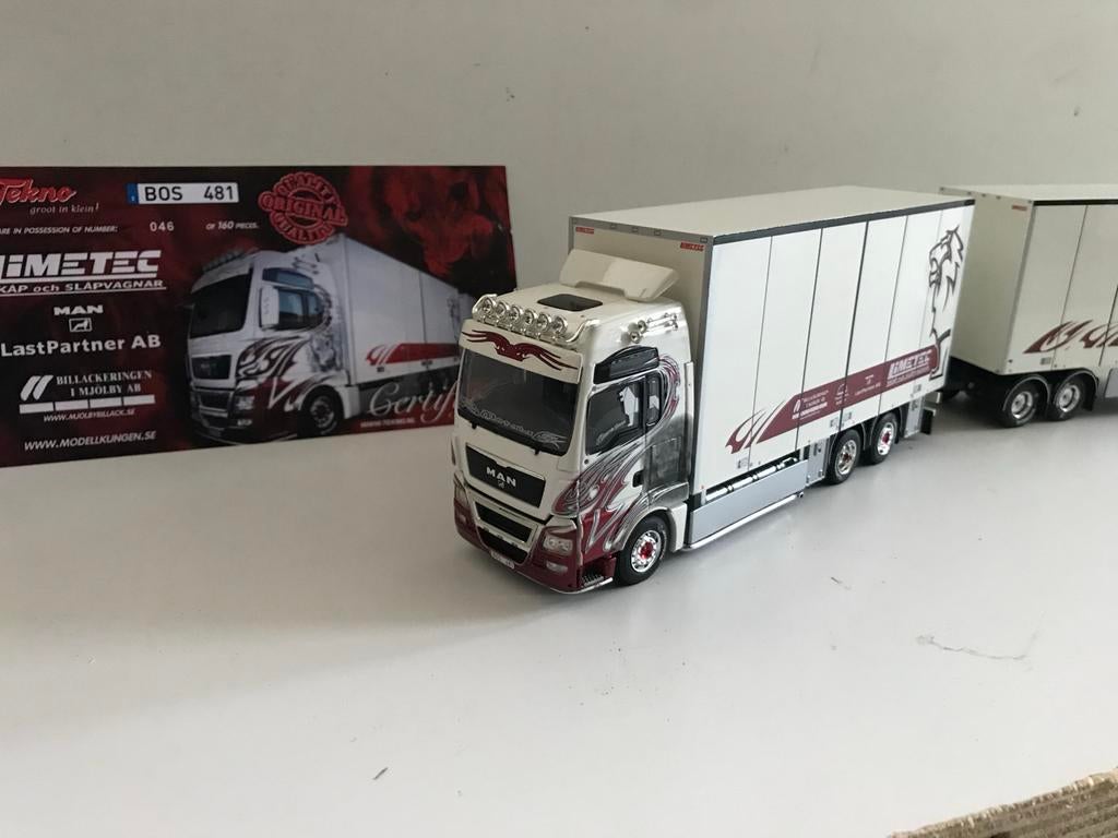 Tekno LZV combinatie DAF Geranco MAN Brastorp, Ophalen, Nieuw, Bus of Vrachtwagen, Tekno