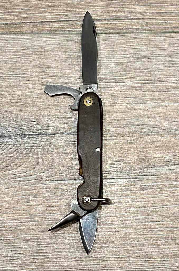 ZAKMES | Uniek AMEFA Vintage Bruin 4-bladig Zakmes (NIEUW), Verzamelen, Verzenden
