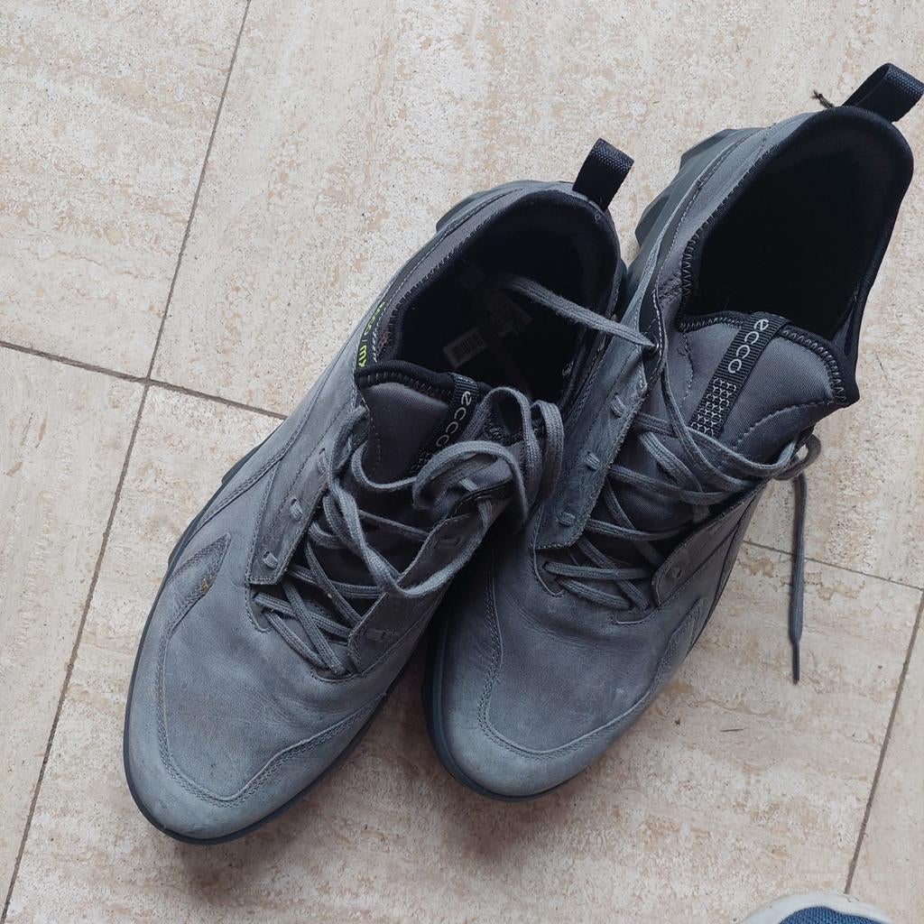 Ecco Sneakers Maat 47aluminium grijsmeta- Zo goed als nieuw!, Kleding | Heren, Schoenen, Ecco, Zwart, Ophalen of Verzenden, Sneakers of Gympen