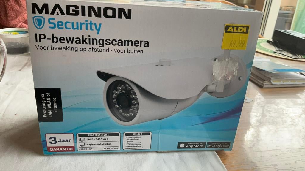 maginon bewegings camera, Audio, Tv en Foto, Videobewaking, Ophalen of Verzenden, Zo goed als nieuw