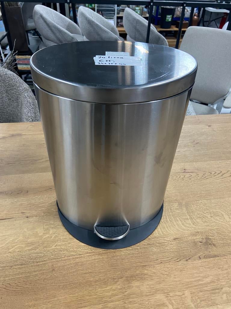 Pedaalemmer prulkenbak 20 liter, Ophalen, Kunststof, Nieuw, Nb