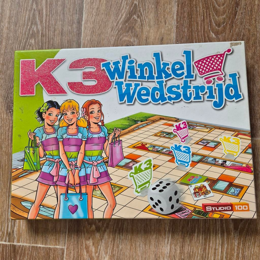 K3 Winkelwedstrijd, Hobby en Vrije tijd, Gezelschapsspellen | Bordspellen, Een of twee spelers, Ophalen of Verzenden, Zo goed als nieuw