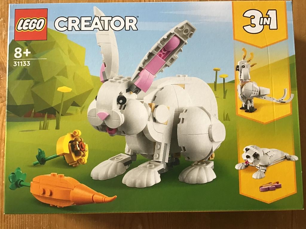 Lego 31133 Wit Konijn, Creator 3 in 1 mogelijkheden, NIEUW, Ophalen of Verzenden, Nieuw, Complete set, Lego