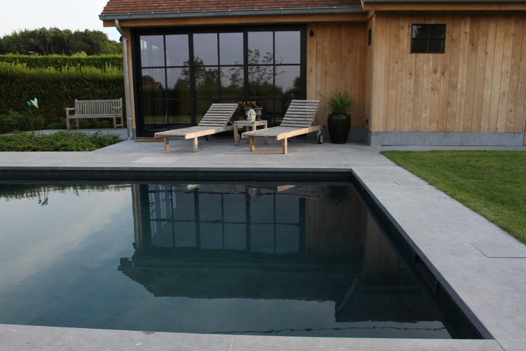 Belgisch Hardsteen zwembadranden 100x35x5/3cm, Doe-het-zelf en Verbouw, Tegels, 60 cm of meer, Hardsteen, 60 cm of meer, Overige typen