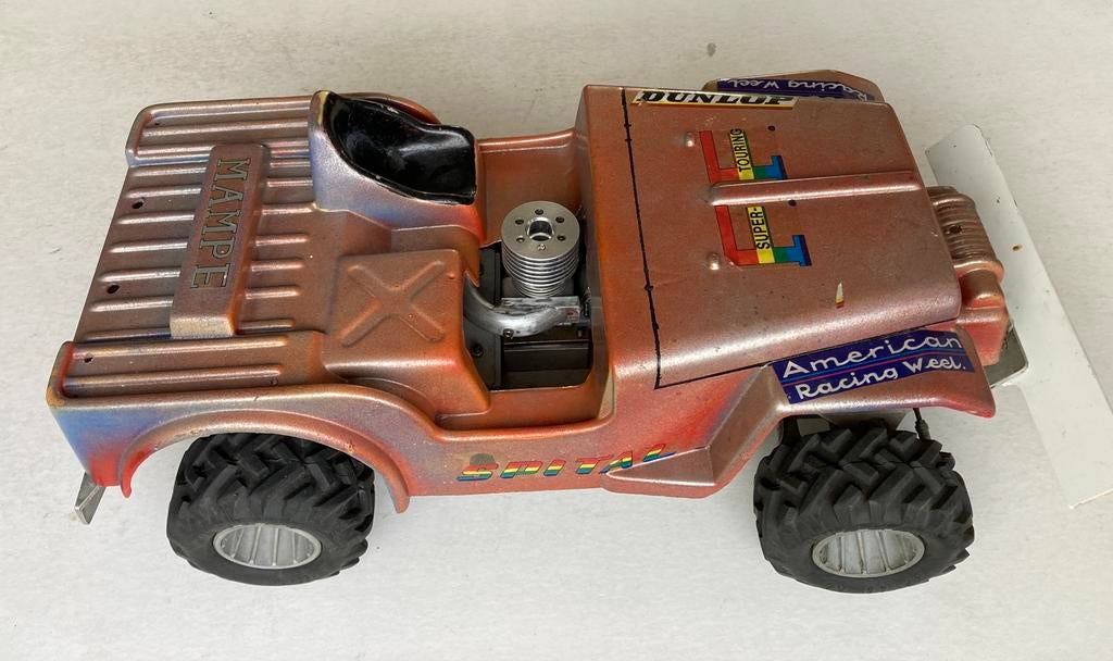 Vintage zeldzame Spital Jeep American 1:8 nitro rc buggy, Gebruikt, Verzenden, Auto offroad, Nitro