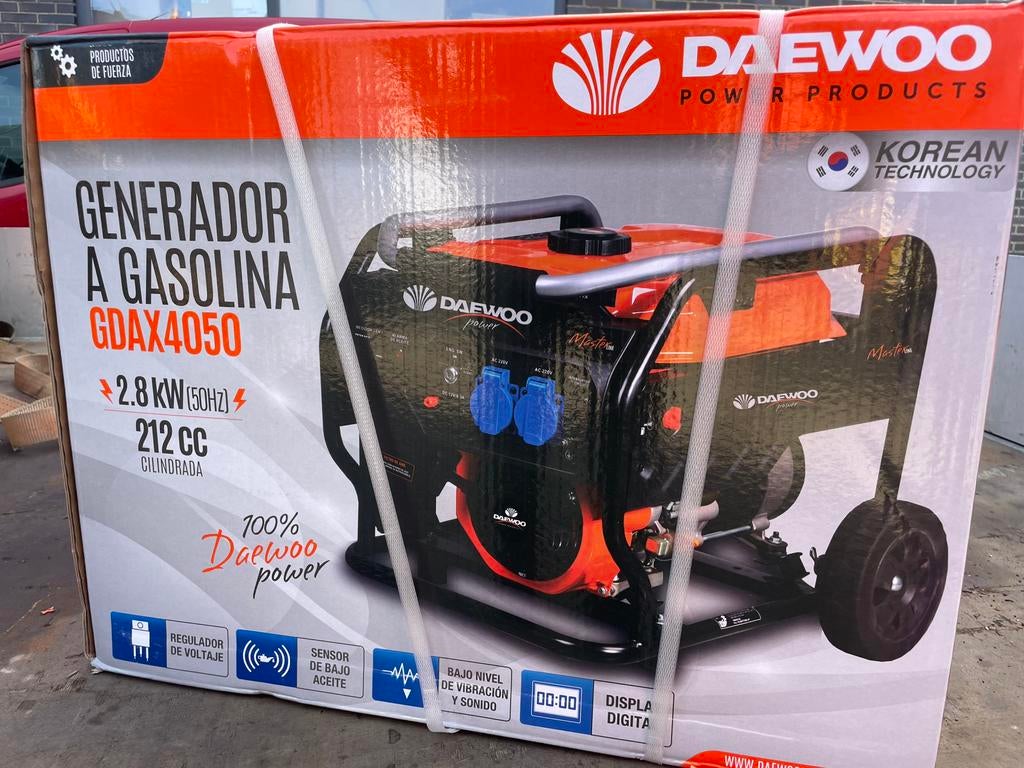 Deawoo gdax4050 generator aggregaat. Nieuw, Ophalen of Verzenden, Nieuw, Minder dan 5 kVA, Benzine