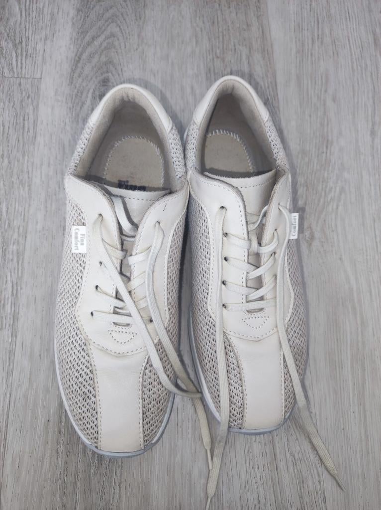 Finn Comfort Leren Sneakers Beige Maat 38, Kleding | Dames, Schoenen, Zo goed als nieuw, Sneakers of Gympen, Beige, Verzenden