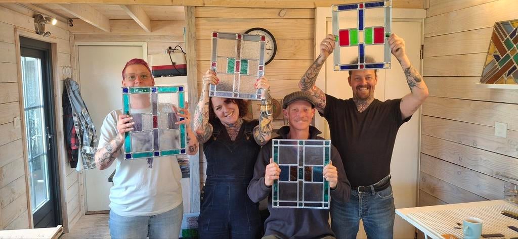 Workshop glas in lood voor beginners in 1 dag, Doe-het-zelf en Verbouw, Glas en Ramen, Nieuw, Minder dan 80 cm, Minder dan 80 cm