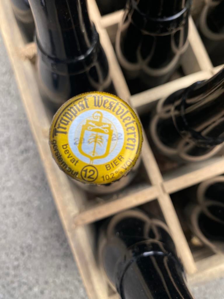 2019 Trappist Westvleteren 12 (24x33cl) incl. glass and krat, Verzamelen, Biermerken, Ophalen of Verzenden, Nieuw, Flesje(s), Overige merken