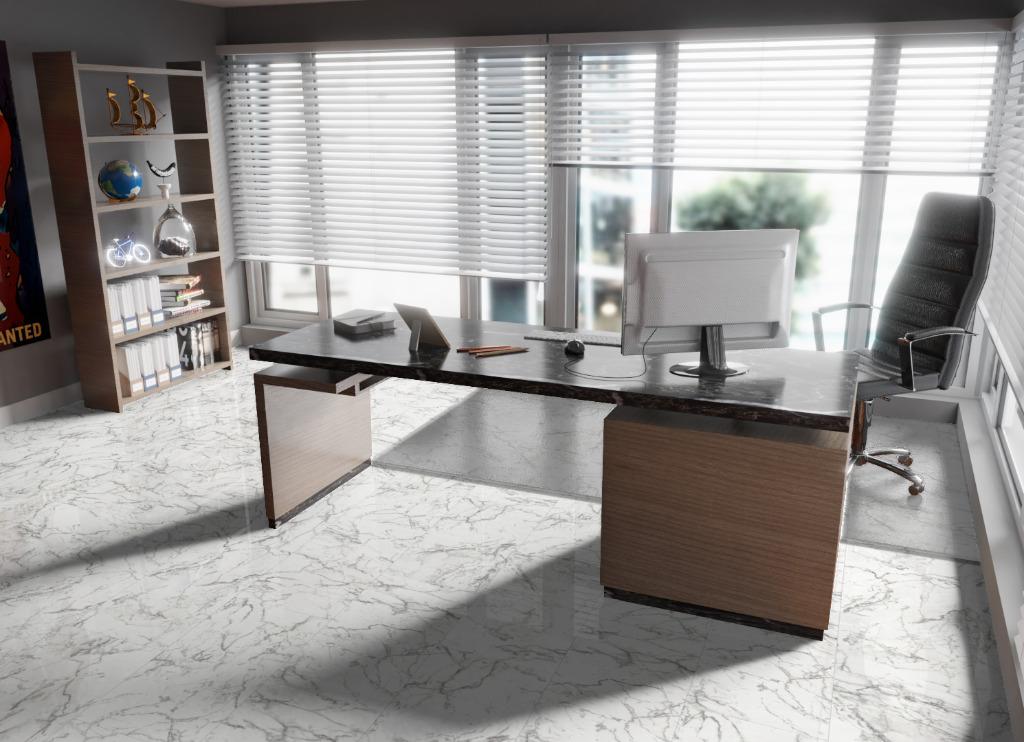 Hoogglans Tegel laminaat Carrara Marmer D 2921 80cm X 40cm, Huis en Inrichting, Stoffering | Vloerbedekking, Nieuw, Ophalen of Verzenden