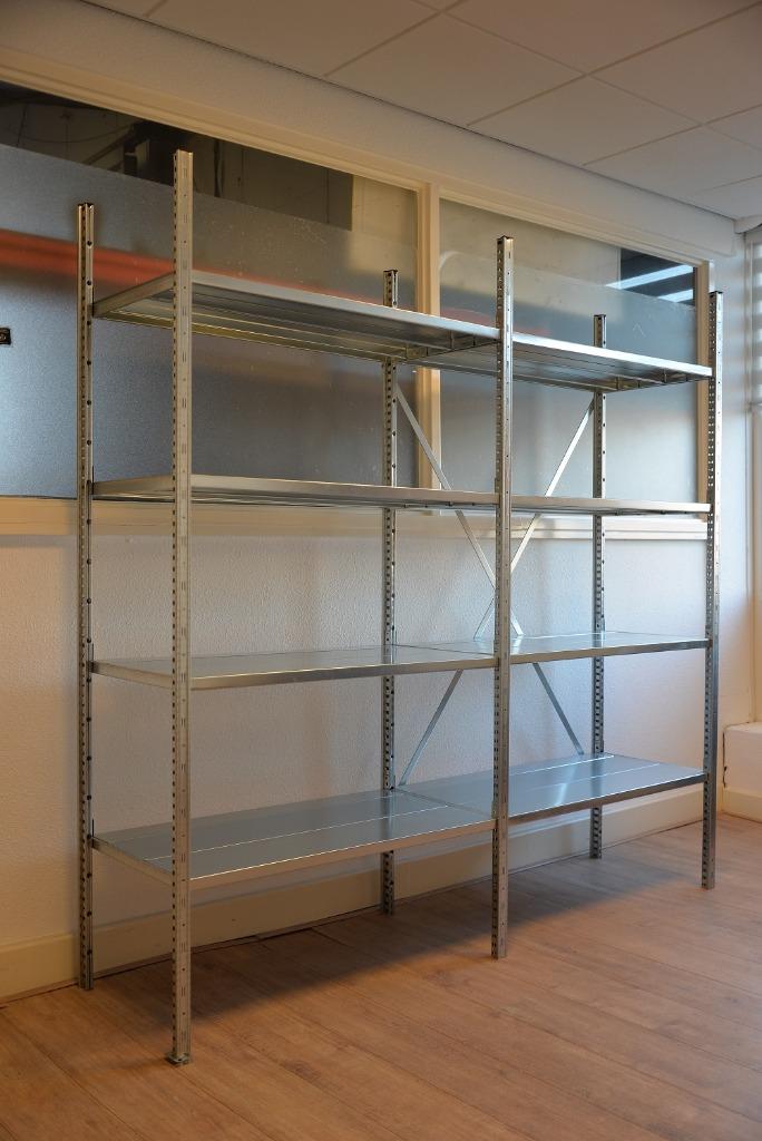 Legbordstelling nieuw – complete set vanaf €70 per meter, Zakelijke goederen, Kantoor en Winkelinrichting | Magazijn, Stelling en Opslag
