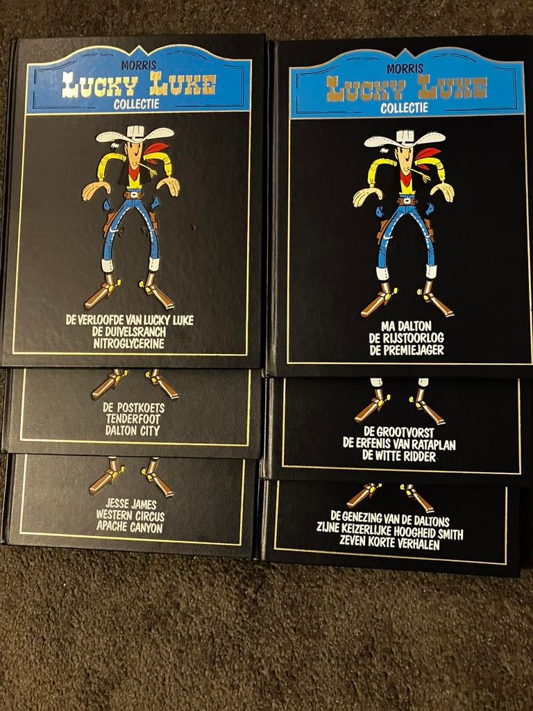 6 x Lucky Luke albums, Meerdere stripboeken, Ophalen of Verzenden, Zo goed als nieuw