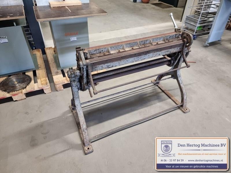 Combinatie zetbank wals kraalmachine 1m gebruikte machines, Ophalen, Gebruikt