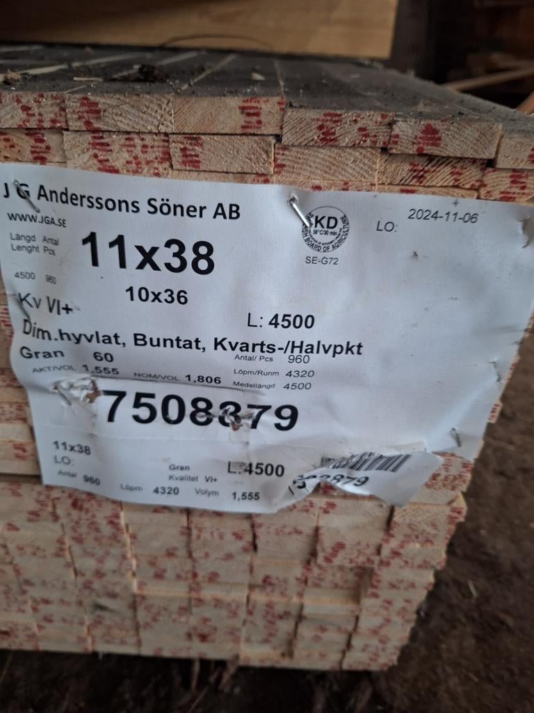 3000m Vuren tengels. A 17 cent per meter, Doe-het-zelf en Verbouw, Hout en Planken, Nieuw, Ophalen of Verzenden, Balk, Vuren