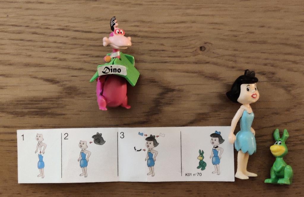 Flintstones uit Kinder surprise, Ophalen of Verzenden, Gebruikt, Steekfiguren