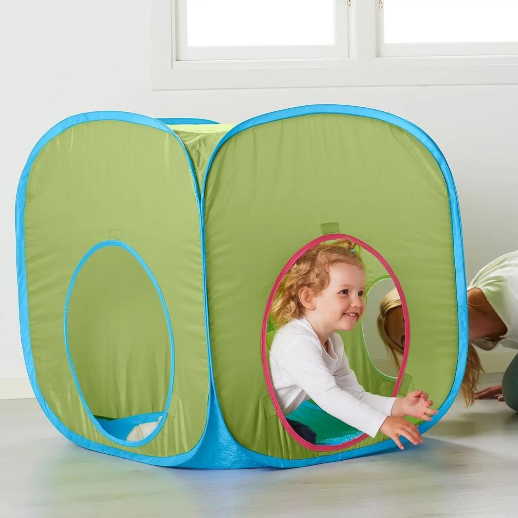 IKEA BUSA groene kunststof Speeltent 65 x 65 cm 75 cm hoog, Ophalen of Verzenden, Gebruikt, Intelligentiespeelgoed