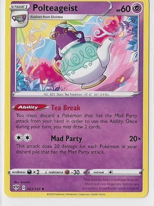 Darkness Ablaze,  Polteageist [uncommon] 83/189, Ophalen of Verzenden, Nieuw, Losse kaart