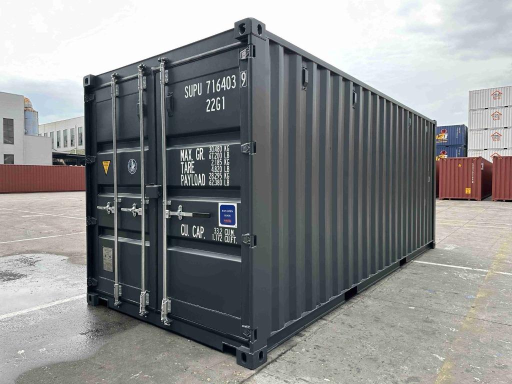 Nieuwe 20 ft zeecontainers| ZWART GROEN BLAUW GRIJS WIT ROOD, Ophalen of Verzenden