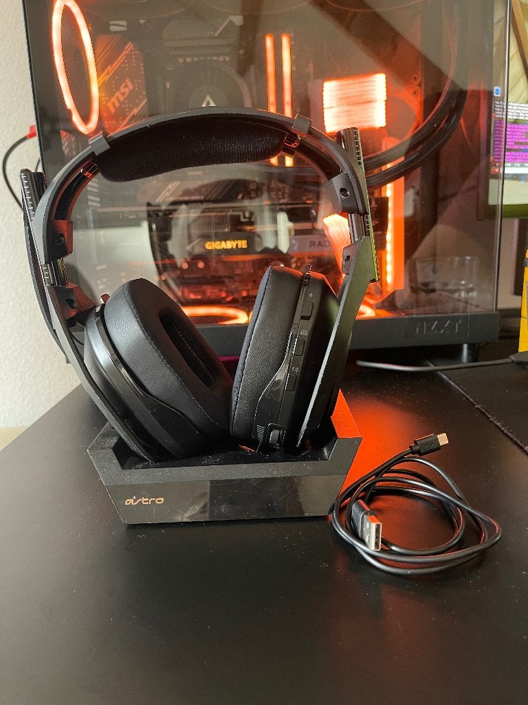 Headset astro A50, Computers en Software, Headsets, Zo goed als nieuw, Over-ear, Draadloos, Gaming headset, Inklapbare microfoon