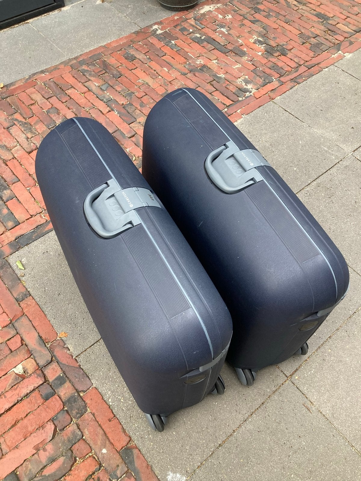 Carlton Koffers - Set van 2 (Gebruikt), Sieraden, Tassen en Uiterlijk, Koffers, Gebruikt, Hard kunststof, 70 cm of meer, 35 tot 45 cm