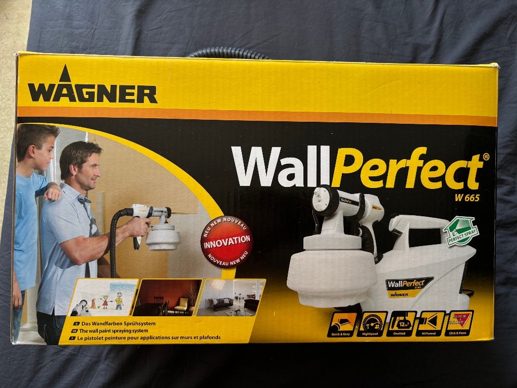 Wagner W665 Verfspuit, Doe-het-zelf en Verbouw, Ophalen, Gebruikt, Verfspuit of Verfpomp