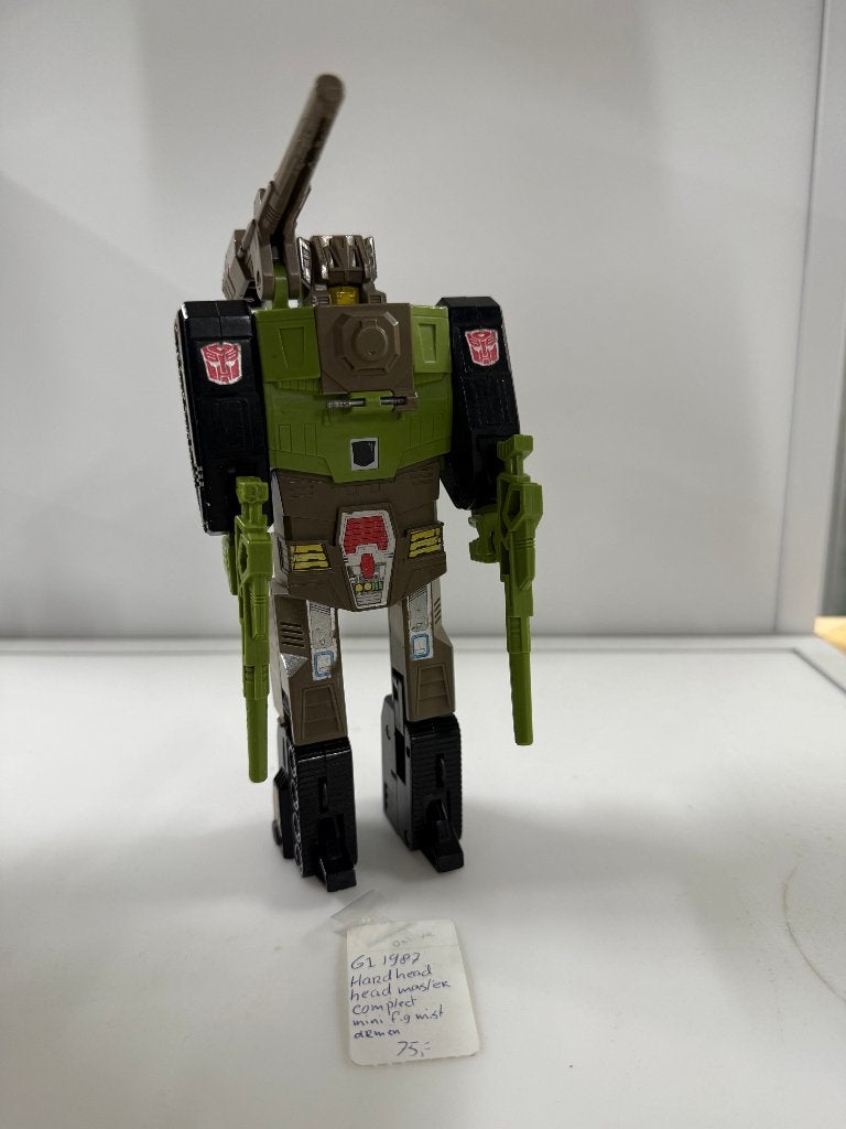 Transformers G1 Hardhead Headmaster 1987 met wapens, Gebruikt, Consumerservices@hasbro.com, Hasbro European Trading B.V., De Entree 240, 1101 EE Amsterdam, Nederland