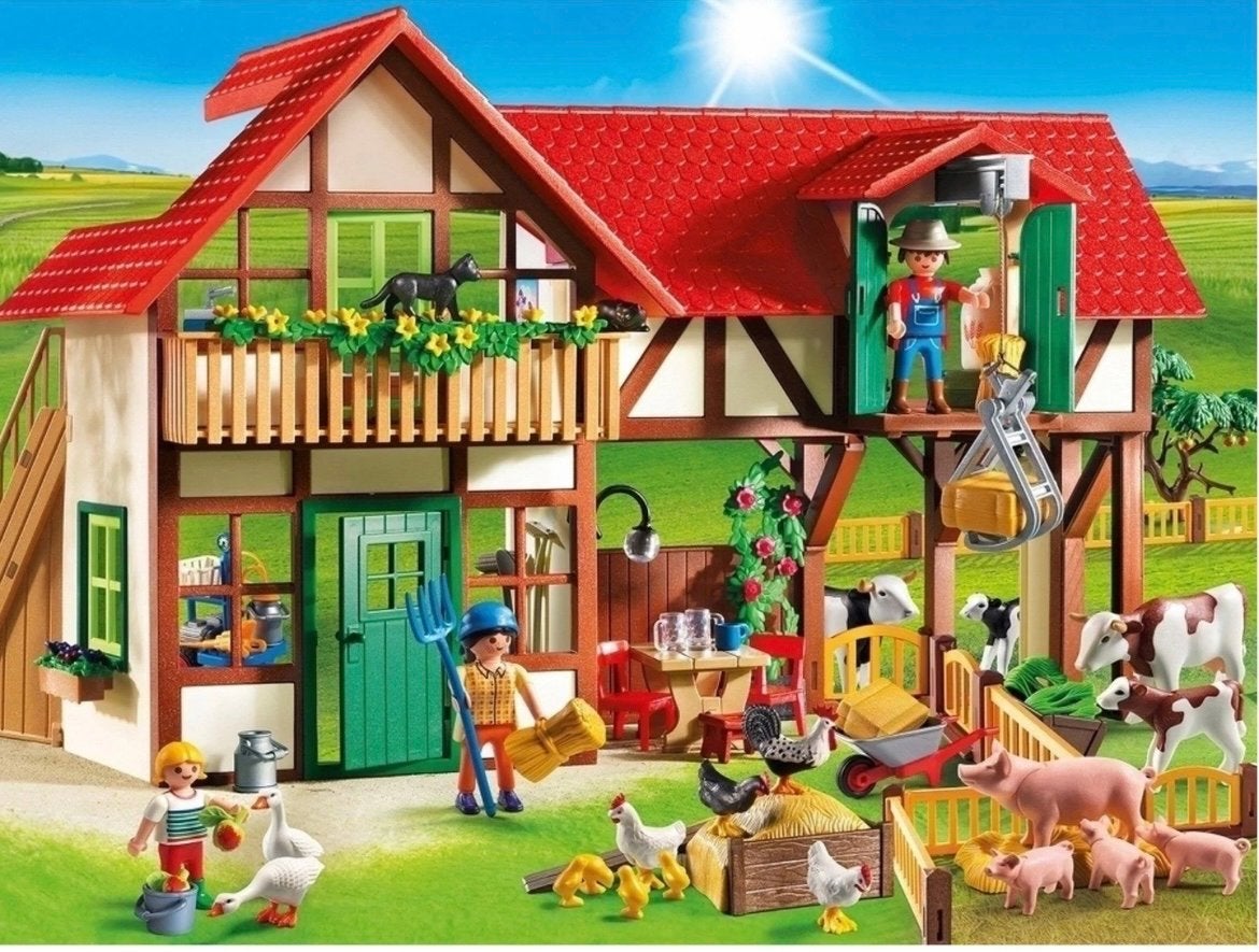 Playmobil Boerderij met Dieren en Figuren - Zo goed als nieu, Kinderen en Baby's, Gebruikt, Gebouw, Complete set, Ophalen of Verzenden