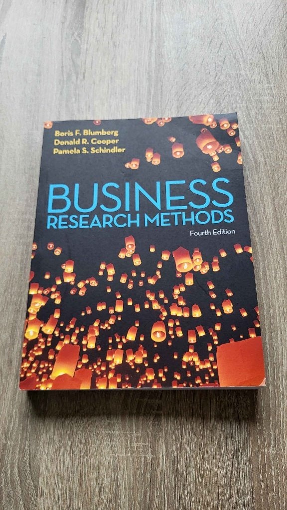Business Research Methods – Blumberg, Cooper & Schindler, Ophalen of Verzenden, Beta, Zo goed als nieuw, WO