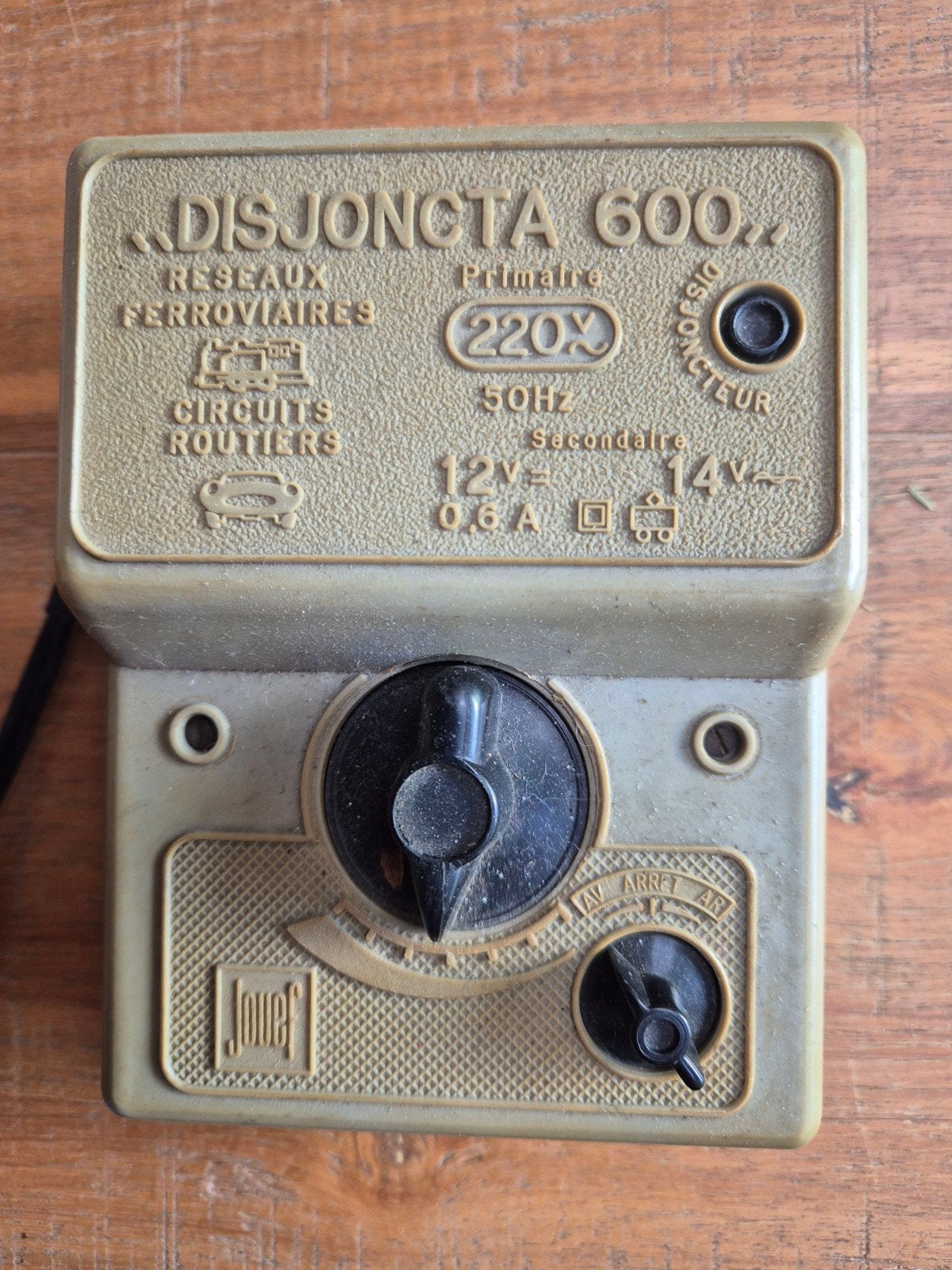 Jouef Disjoncta 600 Transformator voor modeltreinen, Transformator of Voeding, Gebruikt, Gelijkstroom, Jouef