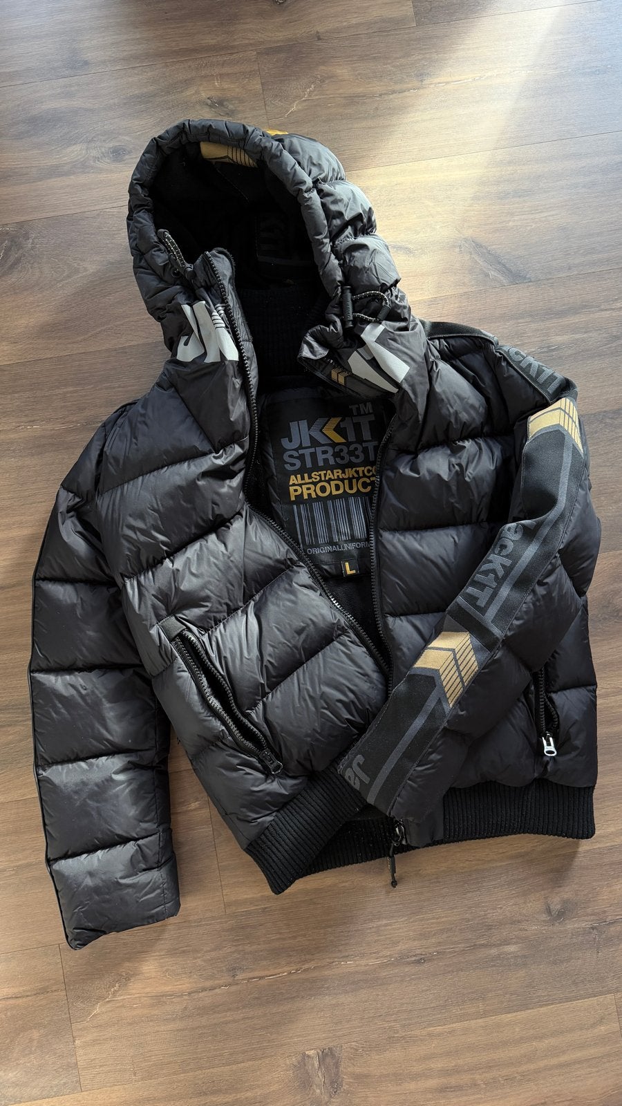 JACK1T Allstar Jktco Product donsjack maat L, Ophalen of Verzenden, Zo goed als nieuw, Maat 52/54 (L), Zwart