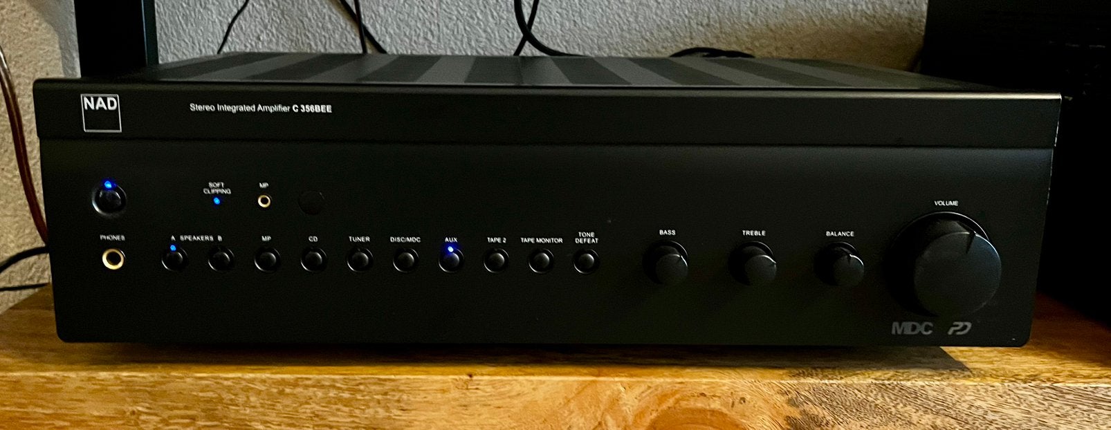 NAD C 356BEE Stereo Versterker - Met MDC Phono Module! ZGAN!, Zo goed als nieuw, 120 watt of meer, Stereo, Ophalen