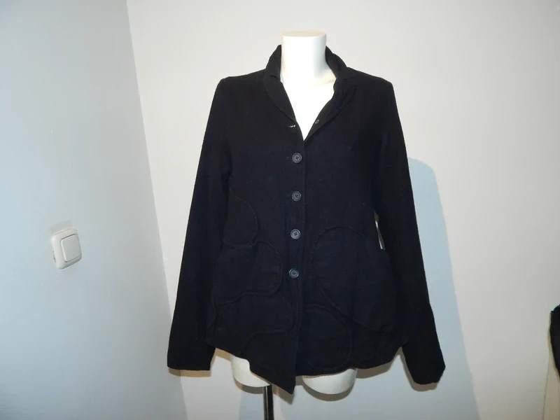 Rundholz Blacklabel aparte jas sier stiksel bewerking M, Maat 38/40 (M), Rundholz Black label, Verzenden, Zwart