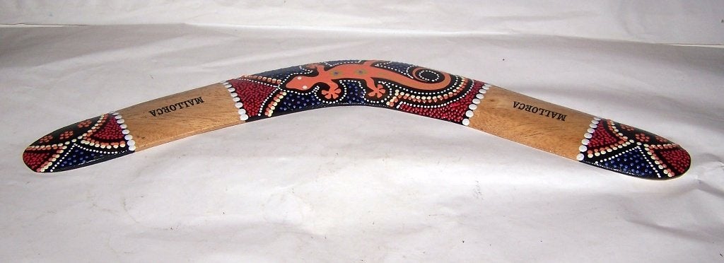 Decoratieve Boemerang met Hagedisontwerp - Mallorca, Ophalen of Verzenden